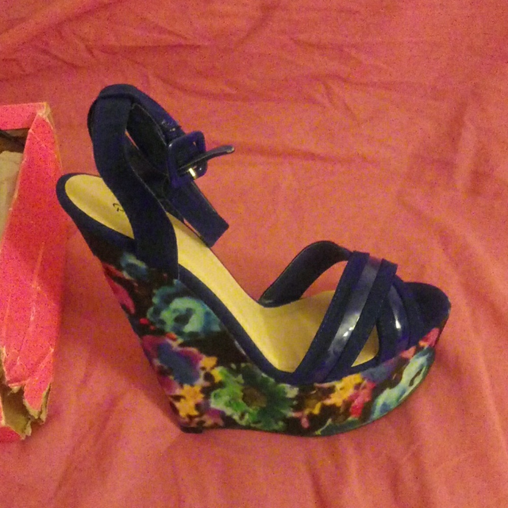 Ankle strap wedges
